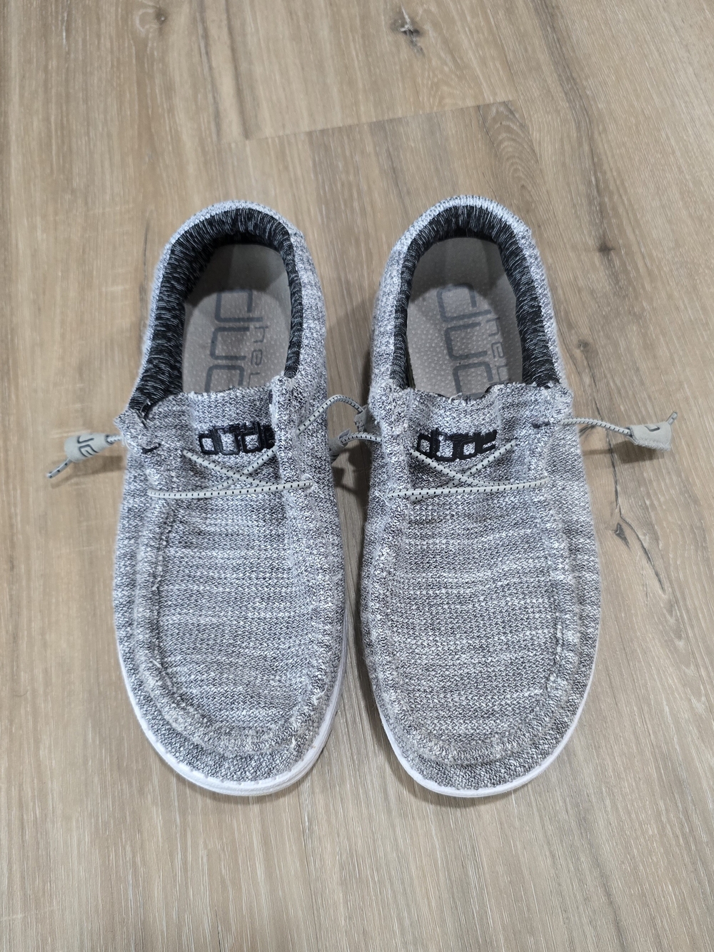 Hey Dude Casual Knit Slip-On Men’s Shoes — Gray